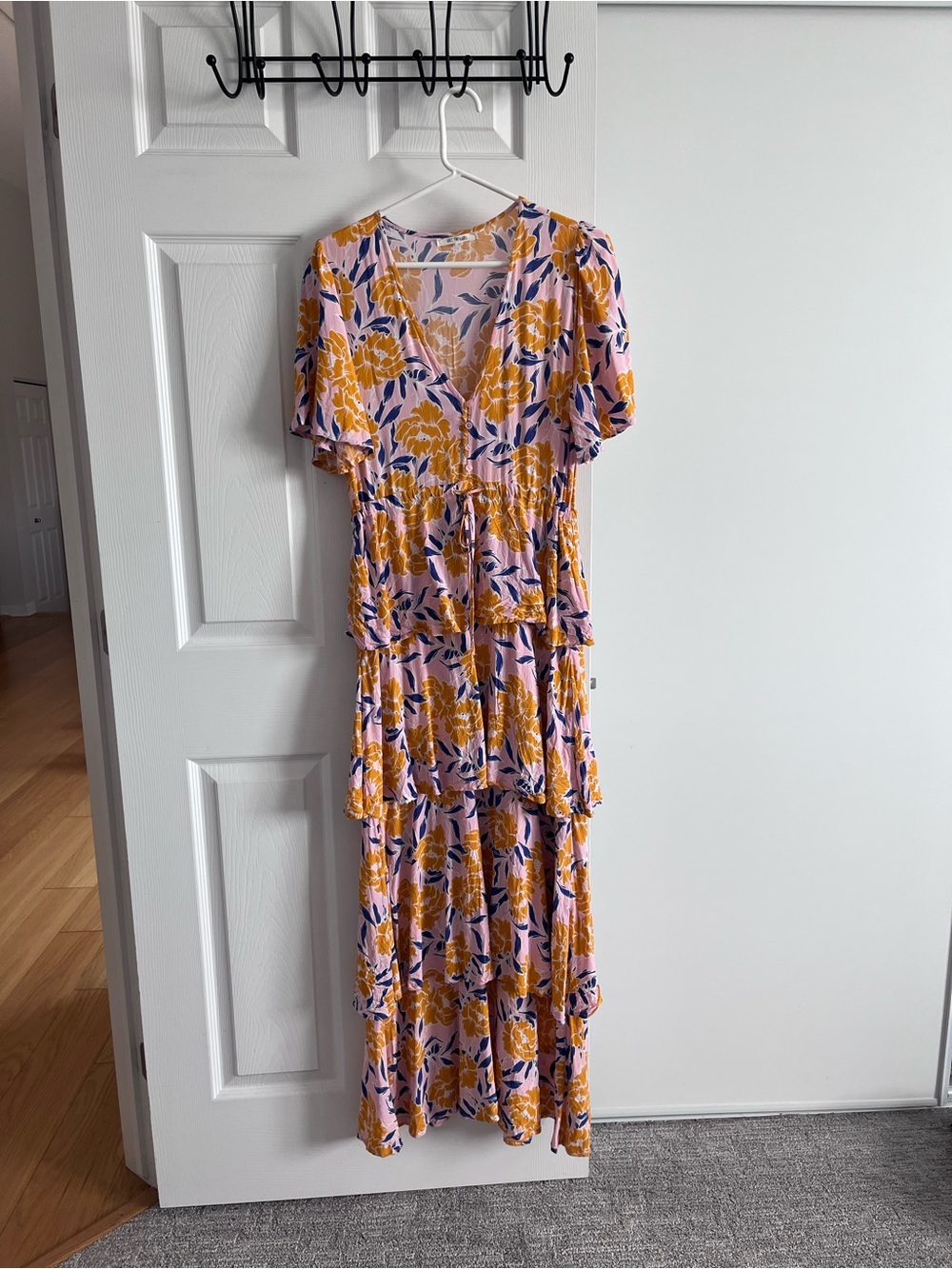 Anthropologie Abel the Label Floral Tiered Maxi Dress
